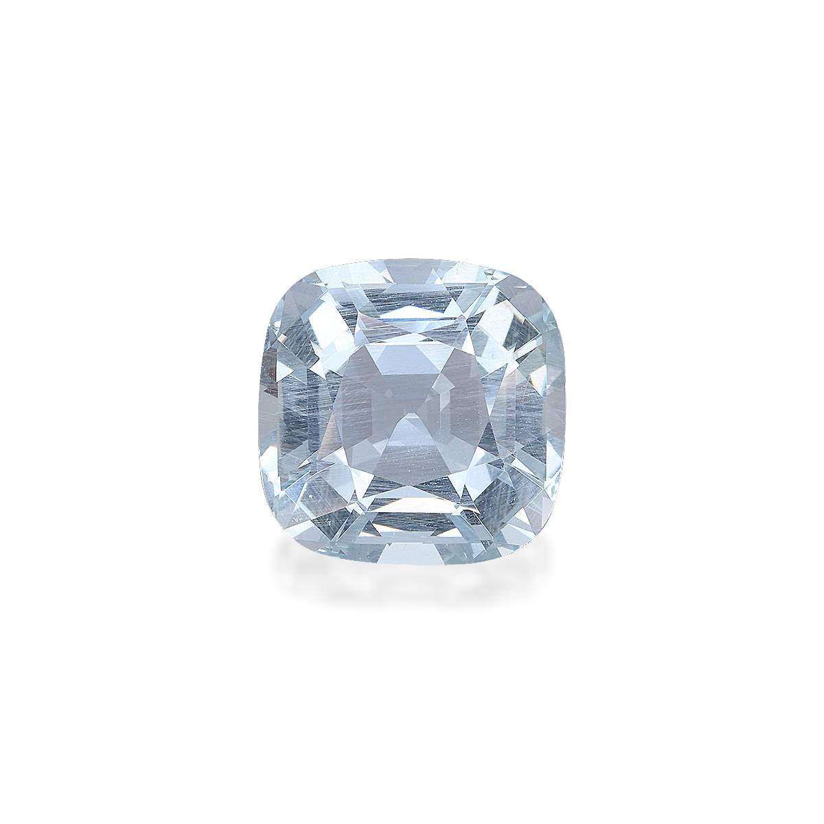 sky blue aquamarine, 10.21ct cushion cut — main view
