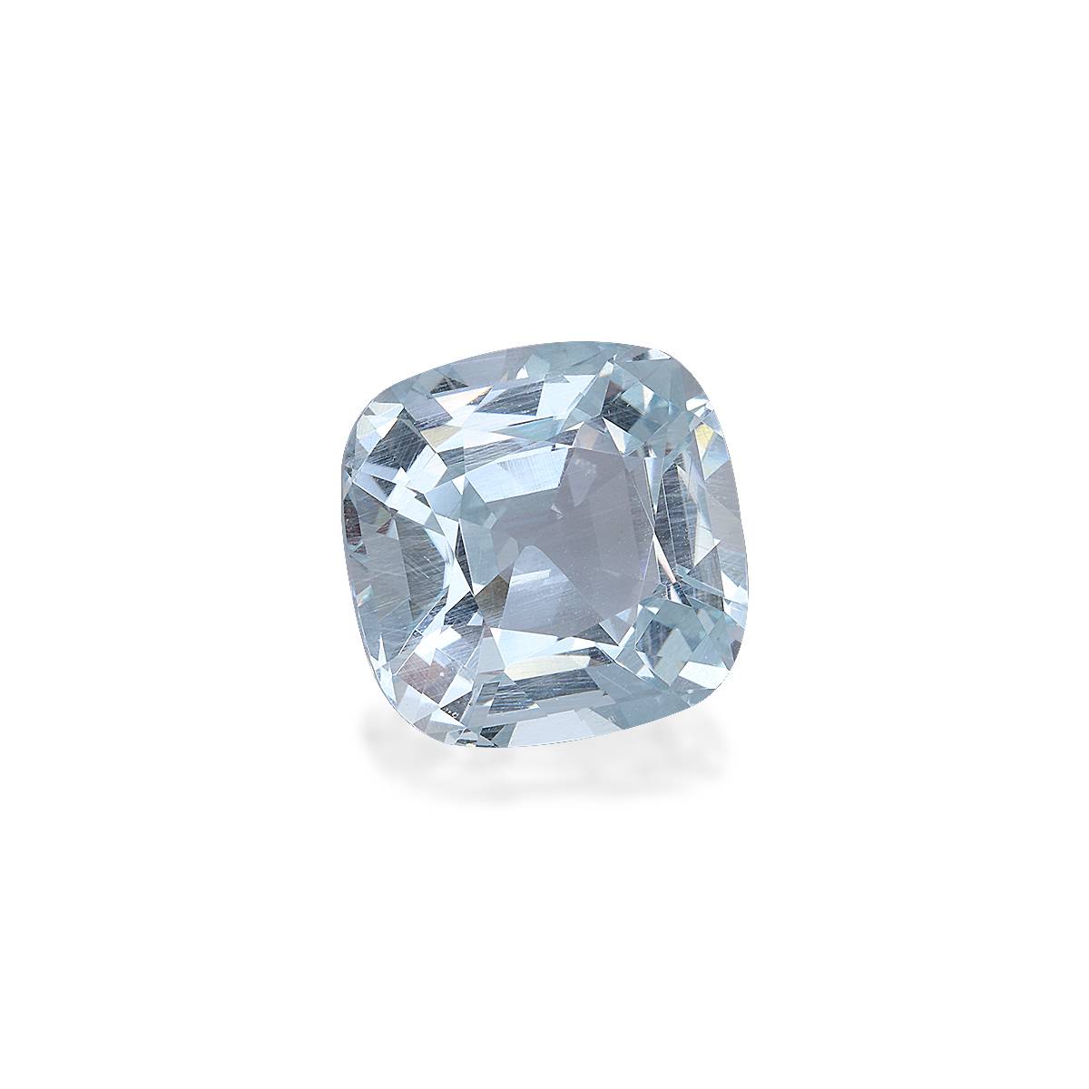 sky blue aquamarine, 10.21ct cushion cut — view 3