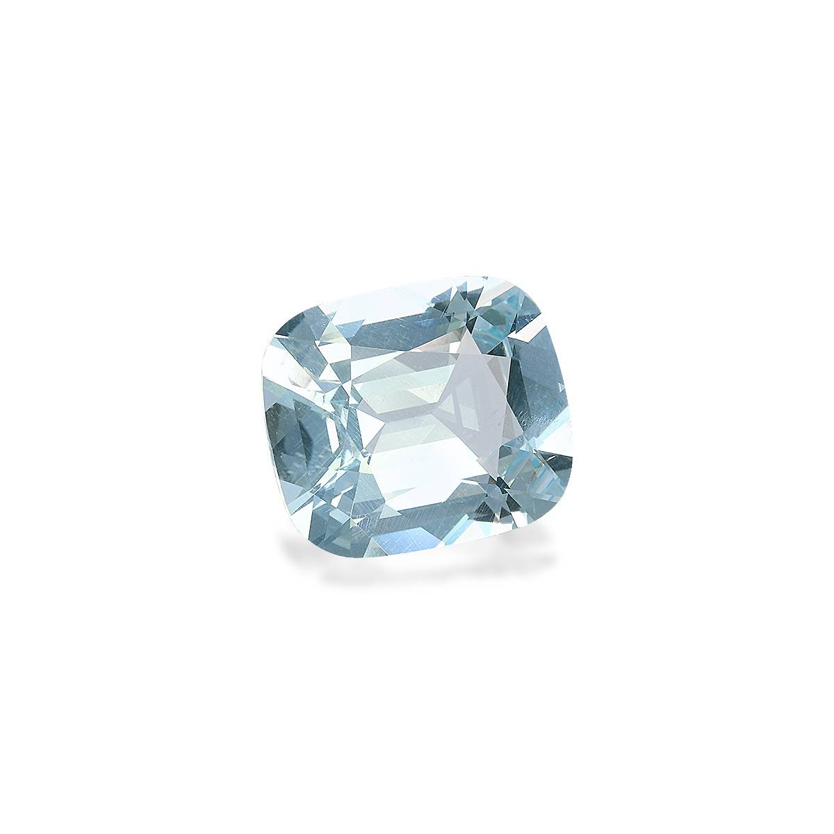 baby blue aquamarine, 10.7ct cushion cut — view 3
