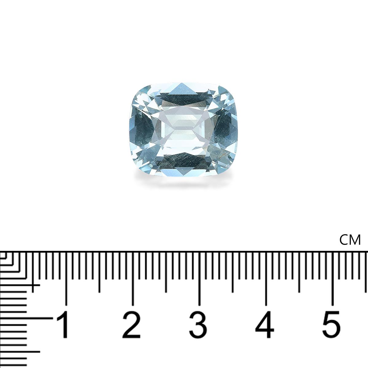 baby blue aquamarine, 10.7ct cushion cut — view 4