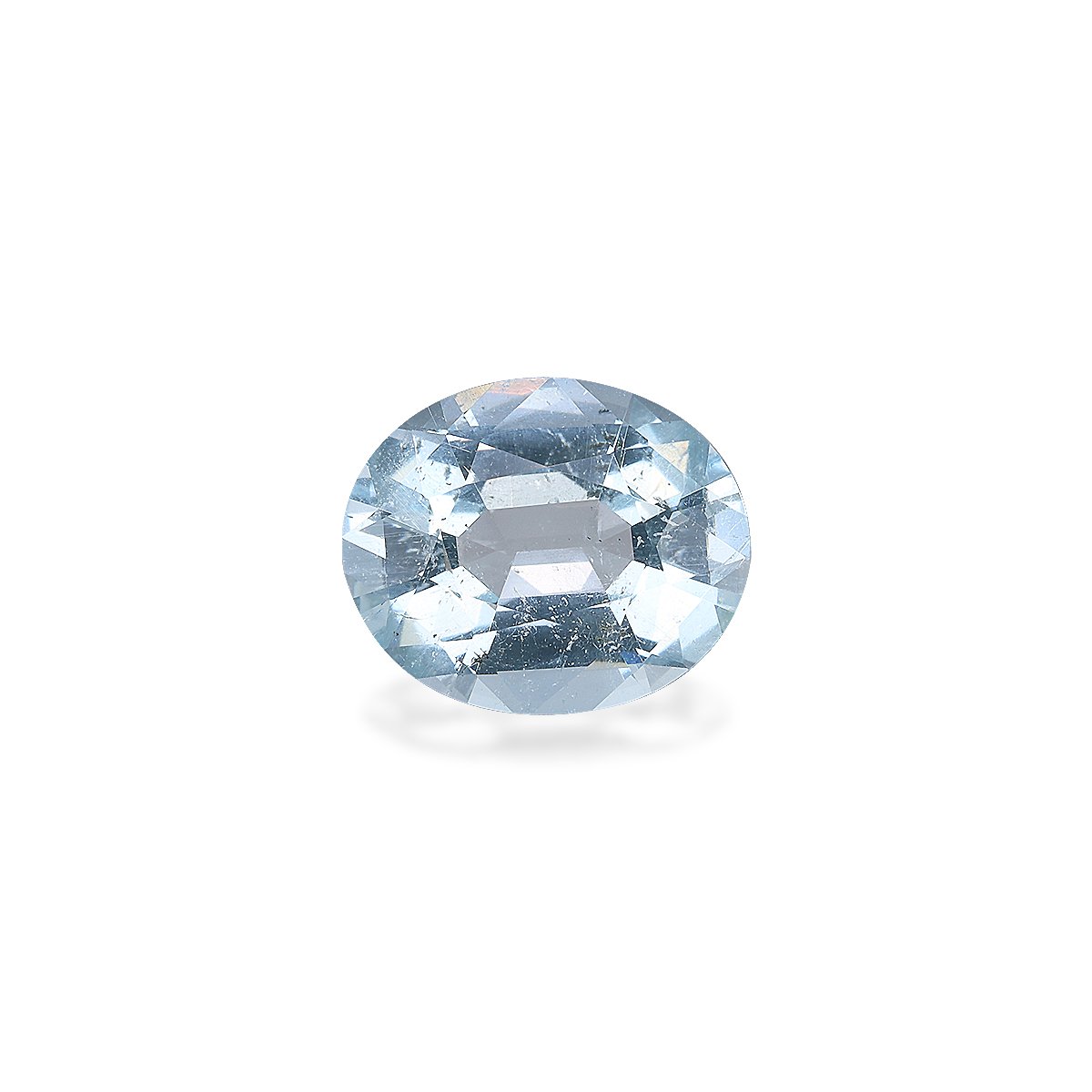 baby blue aquamarine, 3.24ct oval cut — main view