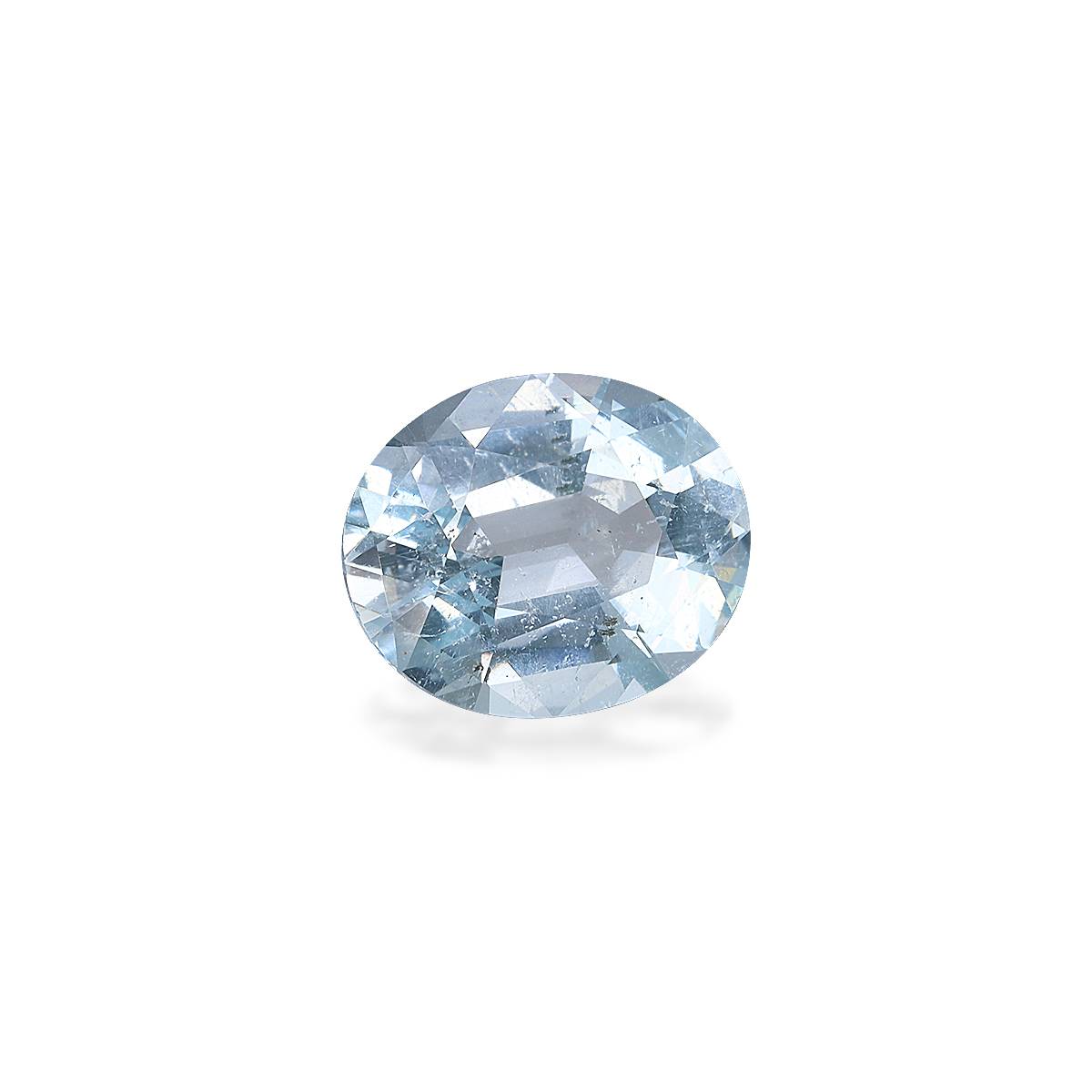 baby blue aquamarine, 3.24ct oval cut — view 3