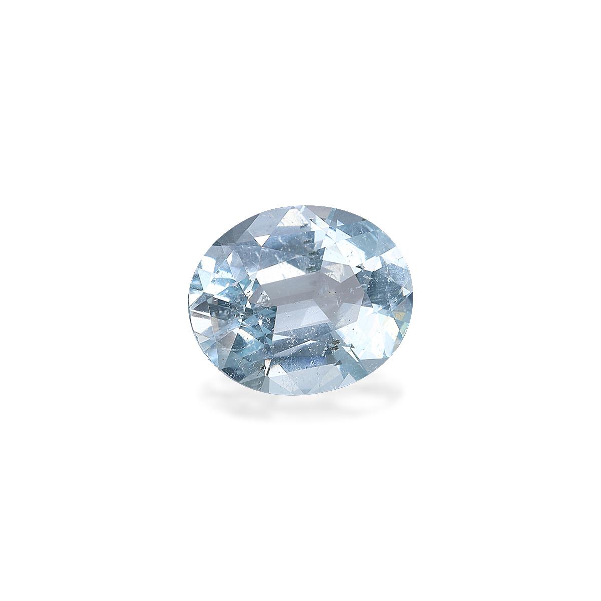 baby blue aquamarine, 3.24ct oval cut — view 3