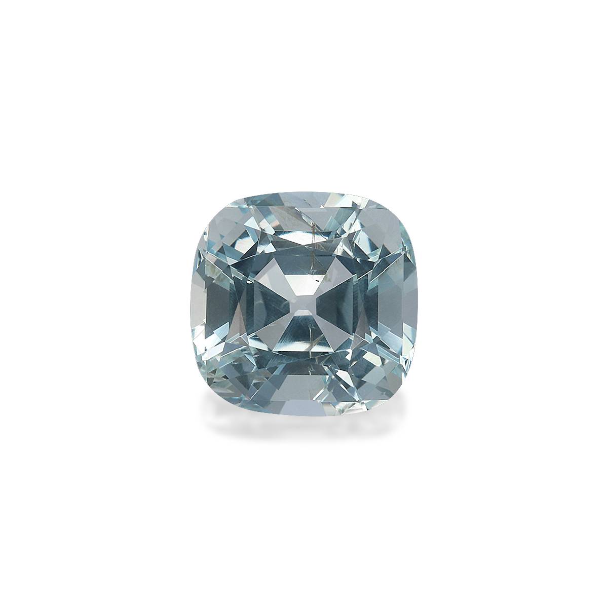 sky blue aquamarine, 3.1ct cushion cut — main view