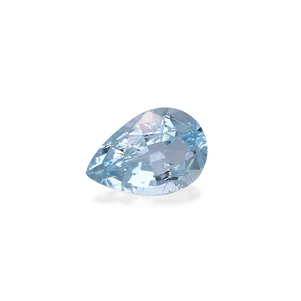 baby blue aquamarine, 2.71ct pear cut — view 3
