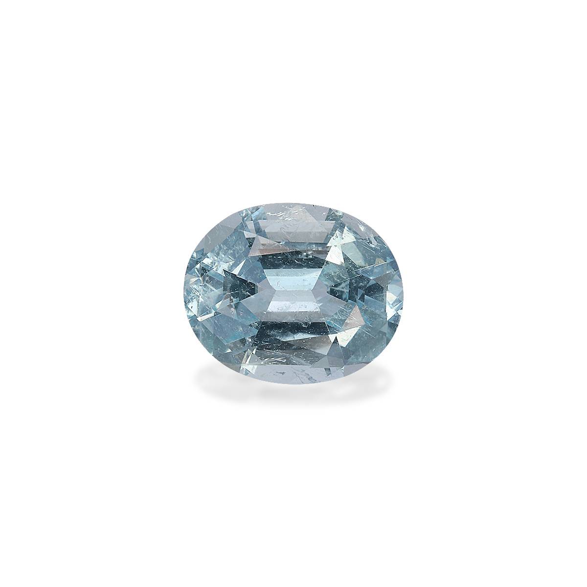 baby blue aquamarine, 3.28ct oval cut — main view