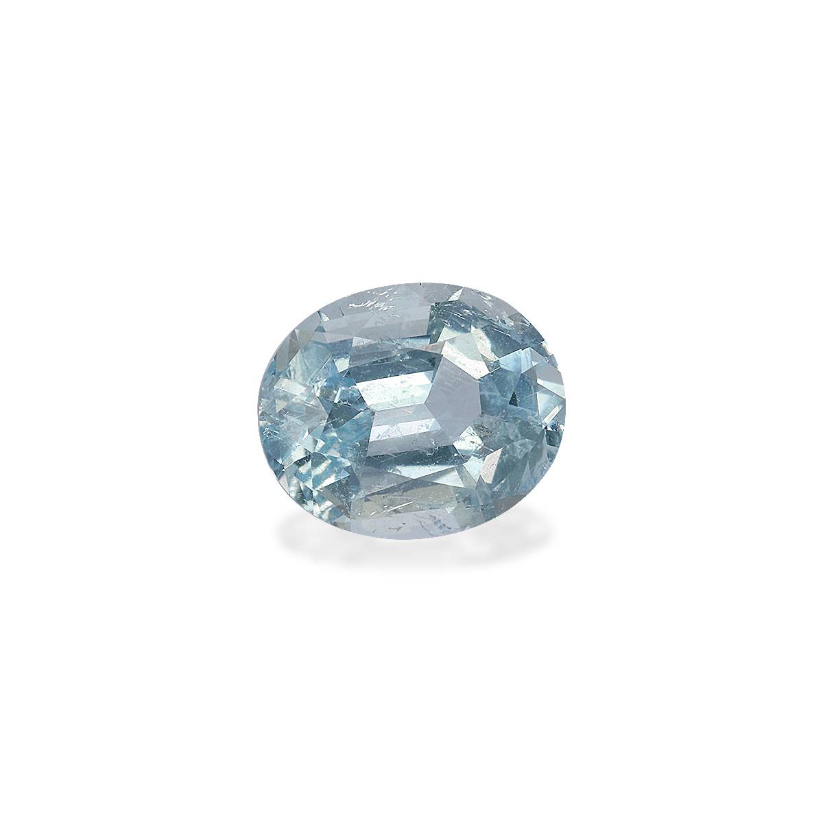 baby blue aquamarine, 3.28ct oval cut — view 3