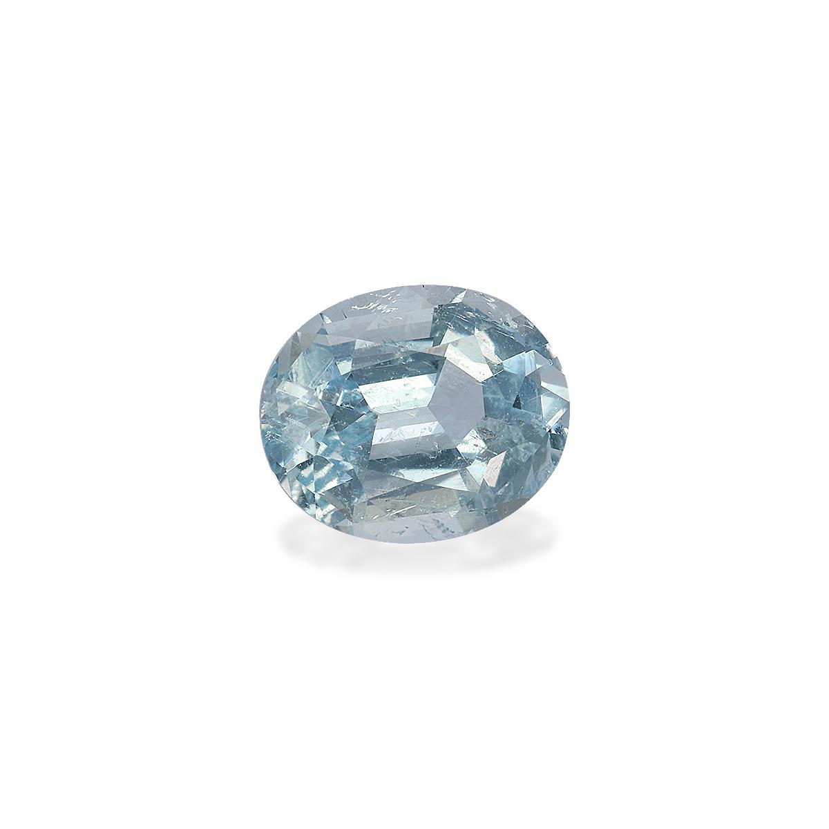 baby blue aquamarine, 3.28ct oval cut — view 3