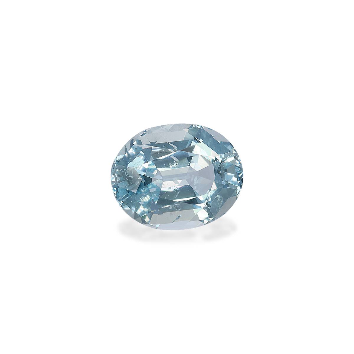 baby blue aquamarine, 2.96ct oval cut — view 3