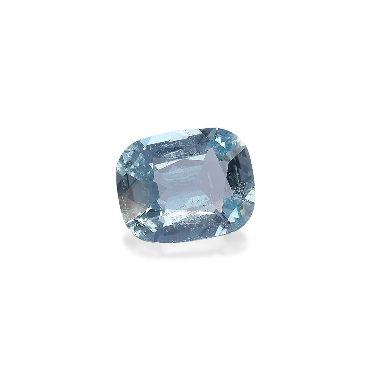 baby blue aquamarine, 2.33ct cushion cut — view 3