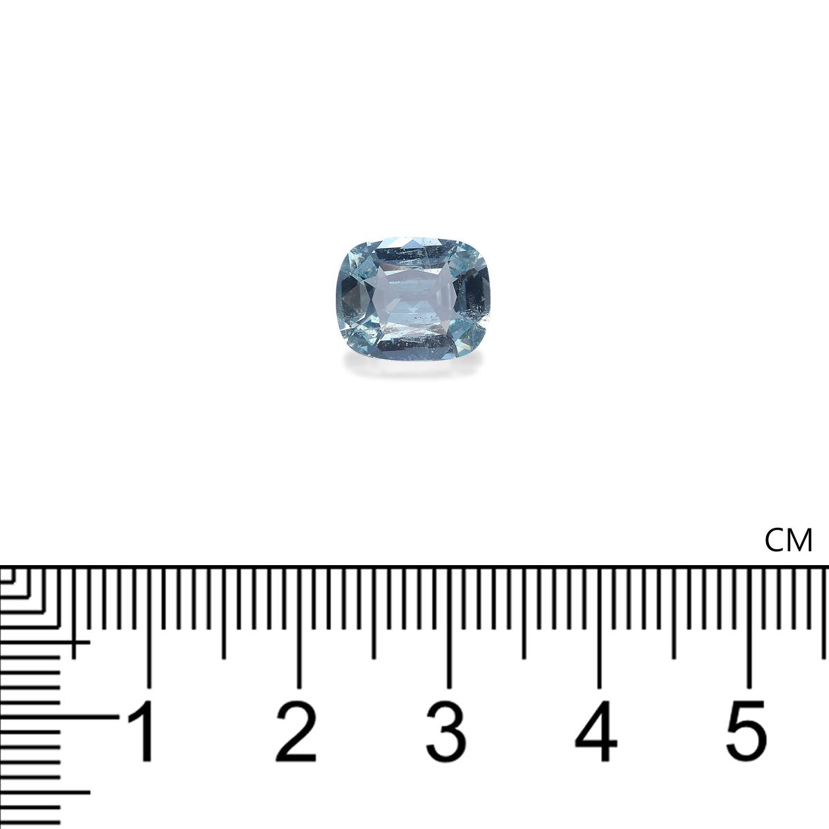 baby blue aquamarine, 2.33ct cushion cut — view 4