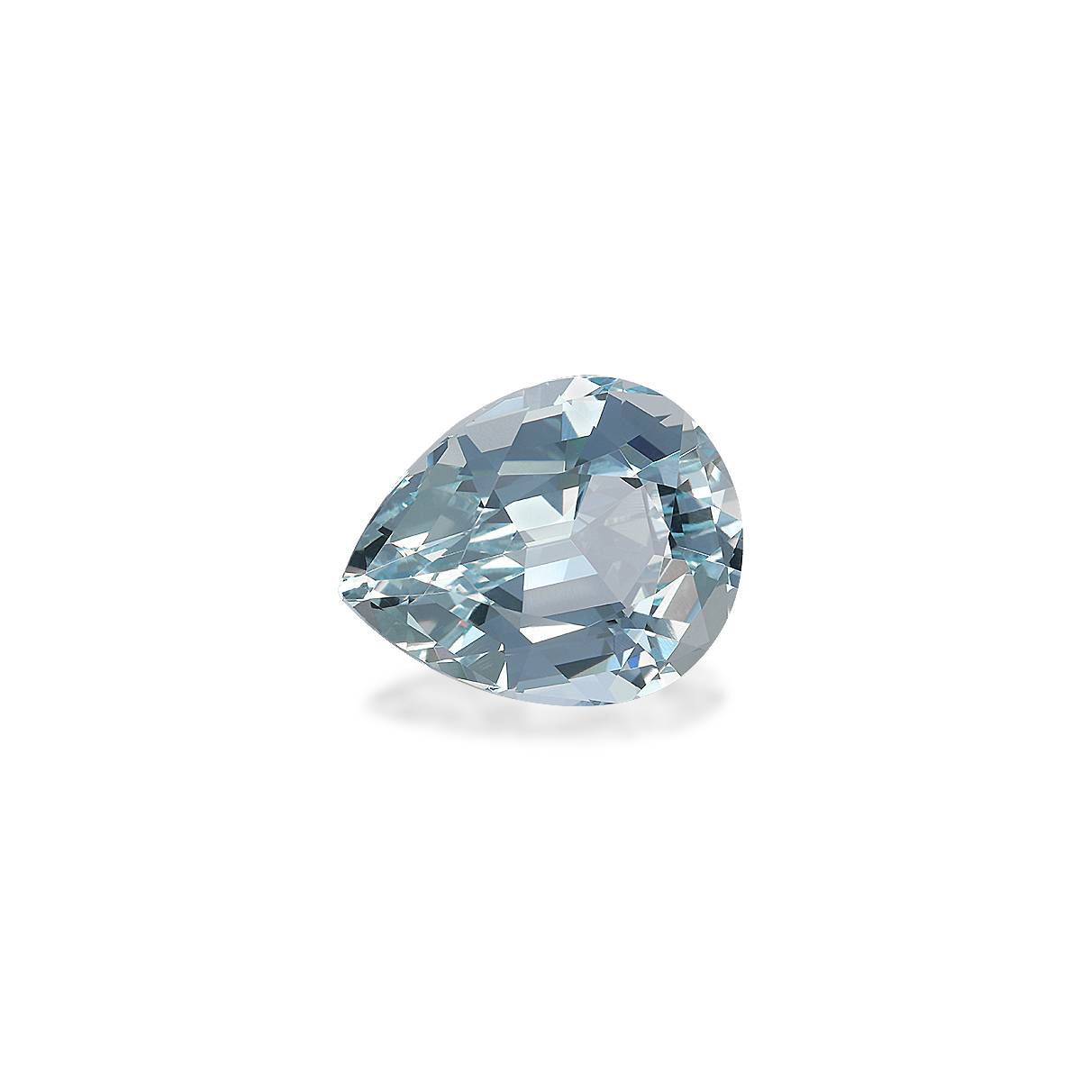 sky blue aquamarine, 16.3ct pear cut — view 3