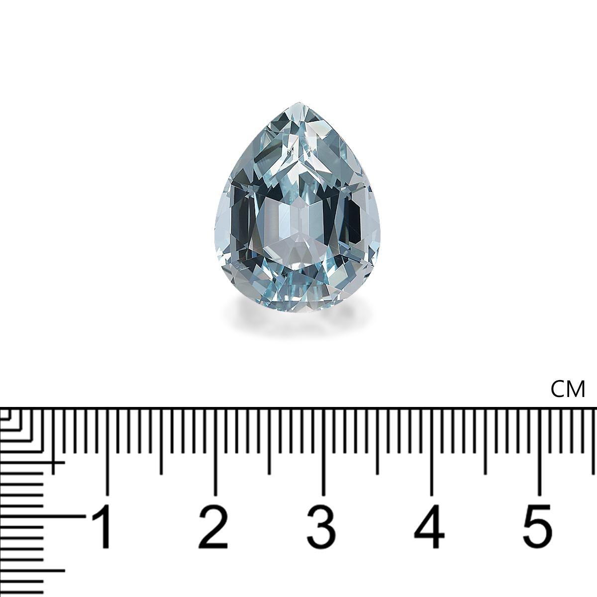 sky blue aquamarine, 16.3ct pear cut — view 4