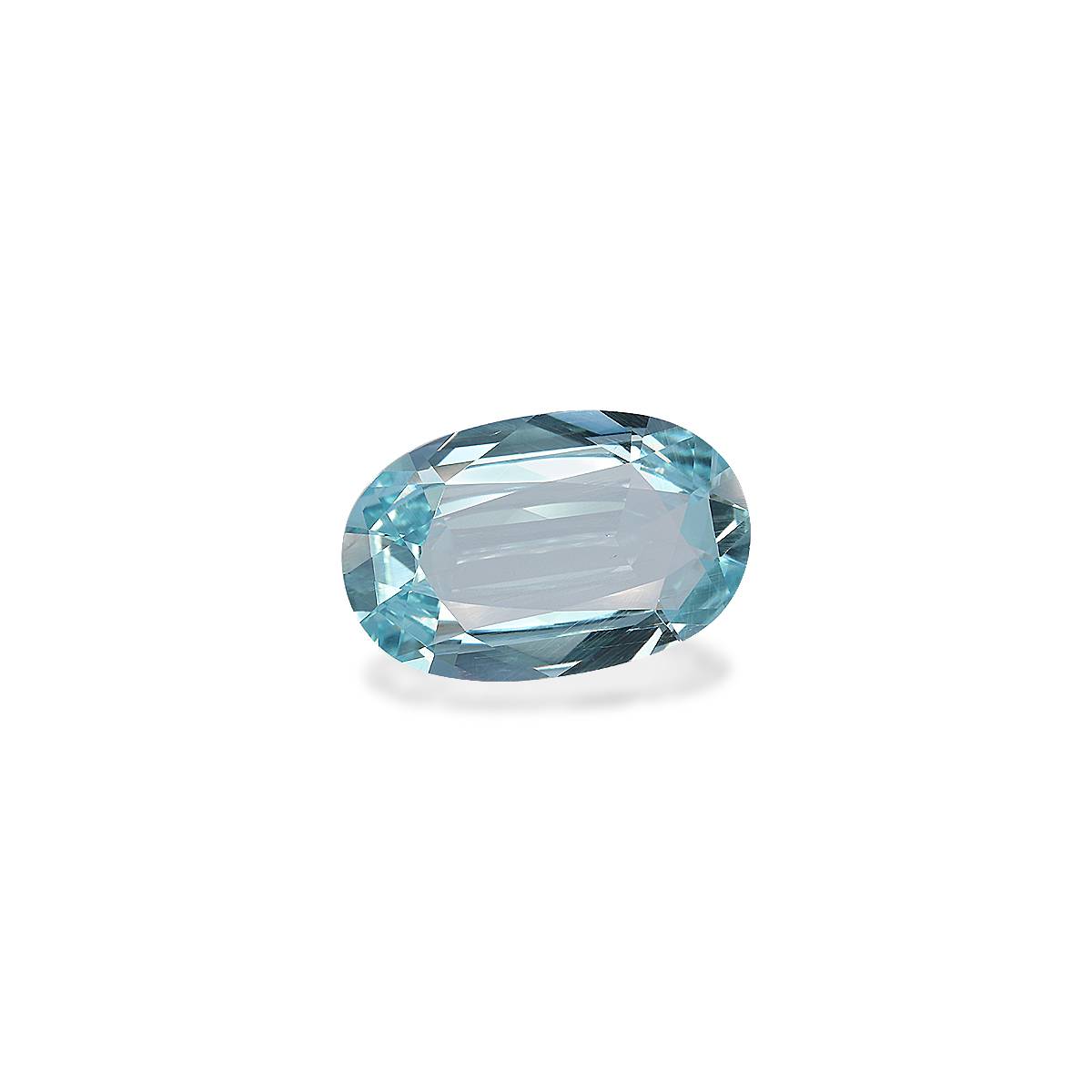baby blue aquamarine, 9.92ct oval cut — view 3