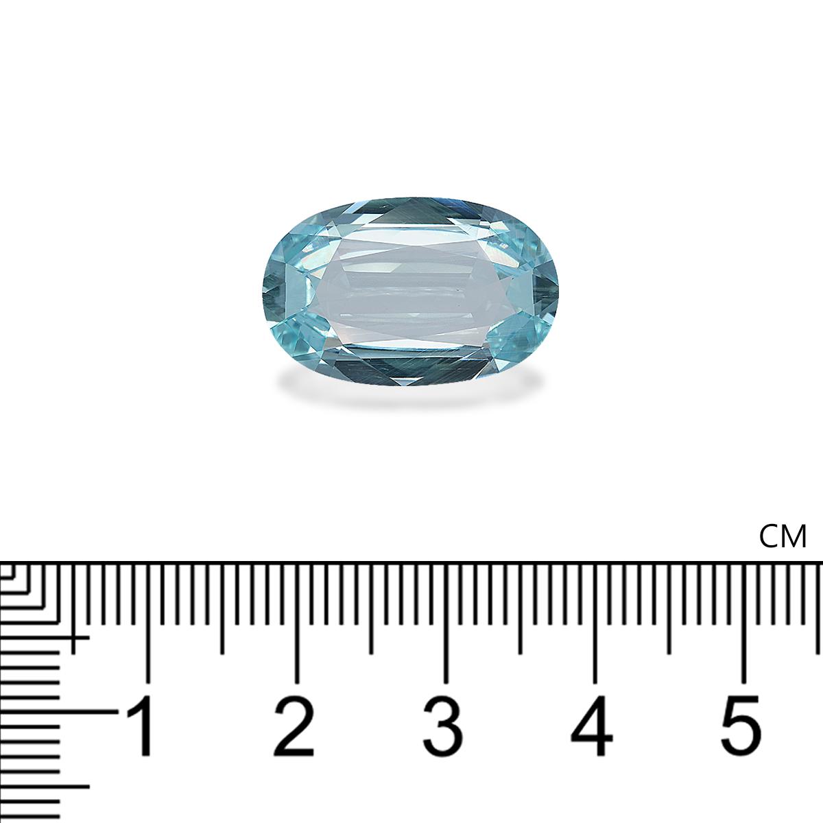 baby blue aquamarine, 9.92ct oval cut — view 4