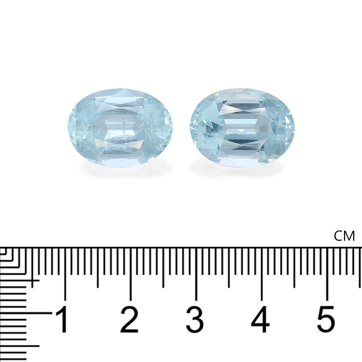baby blue aquamarine, 17.8ct oval cut — view 4