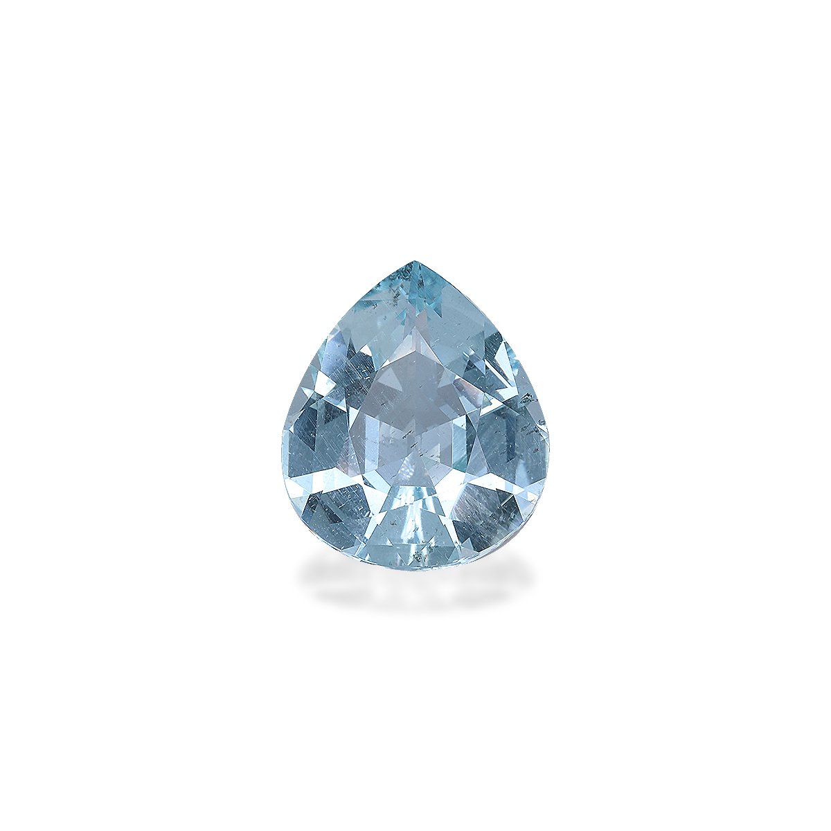 baby blue aquamarine, 8.34ct pear cut — main view