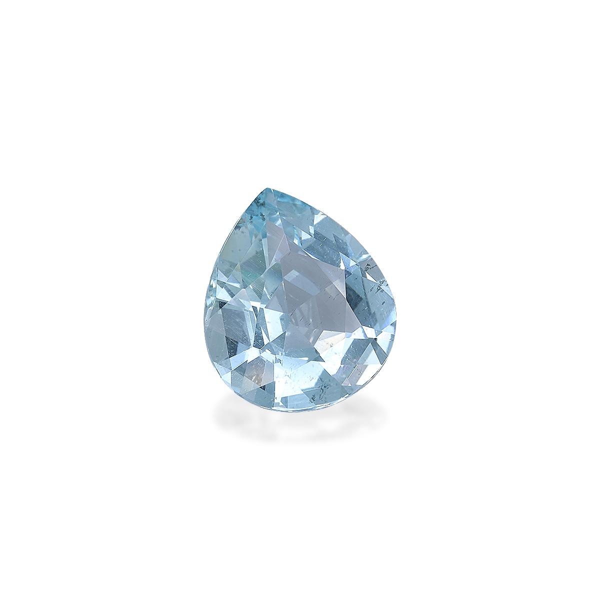 baby blue aquamarine, 8.34ct pear cut — view 3