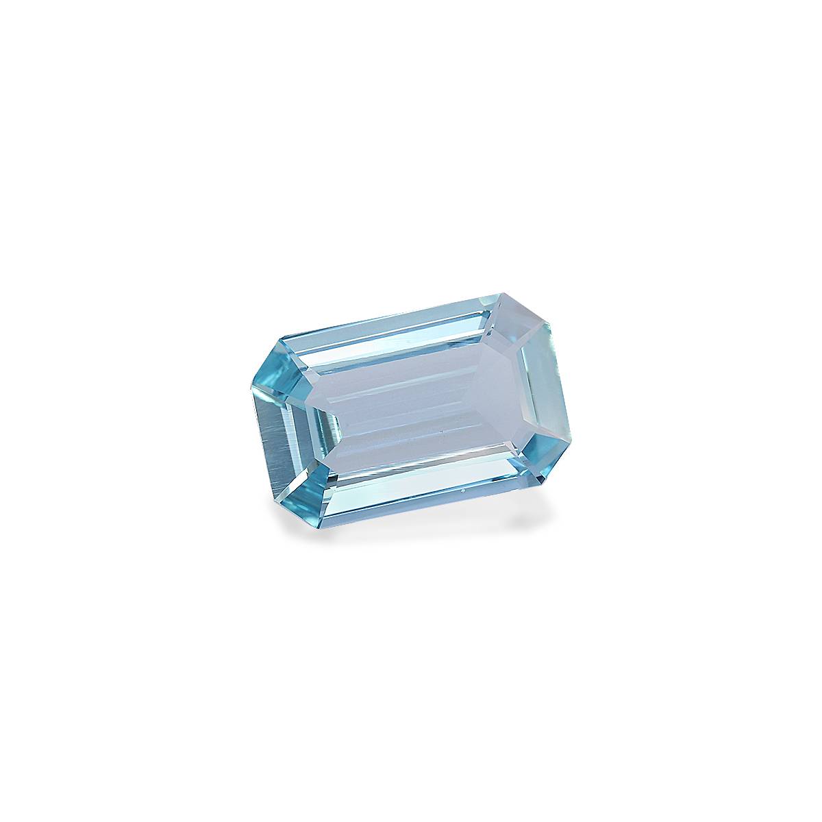 arctic blue aquamarine, 5ct rectangular cut — view 3