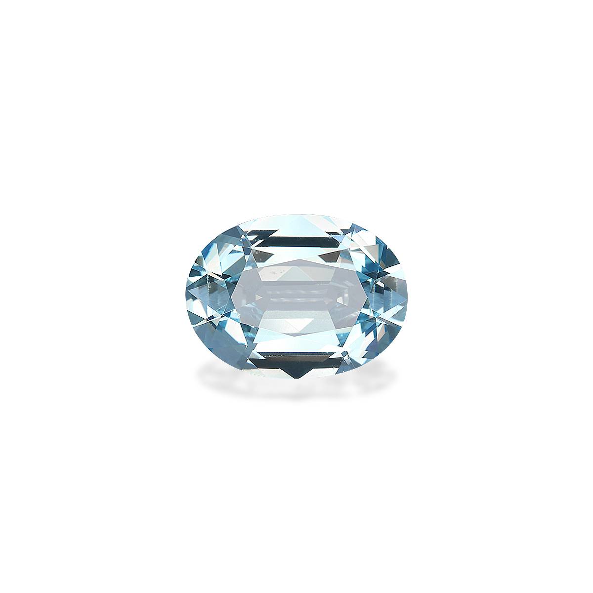 baby blue aquamarine, 6.43ct oval cut — main view