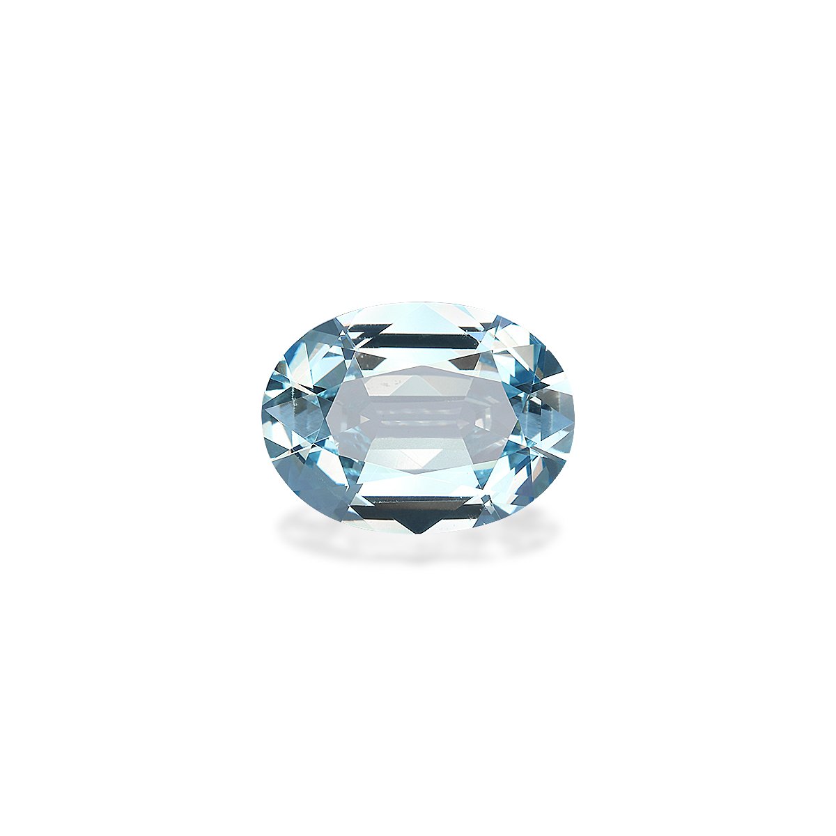 baby blue aquamarine, 6.43ct oval cut — main view