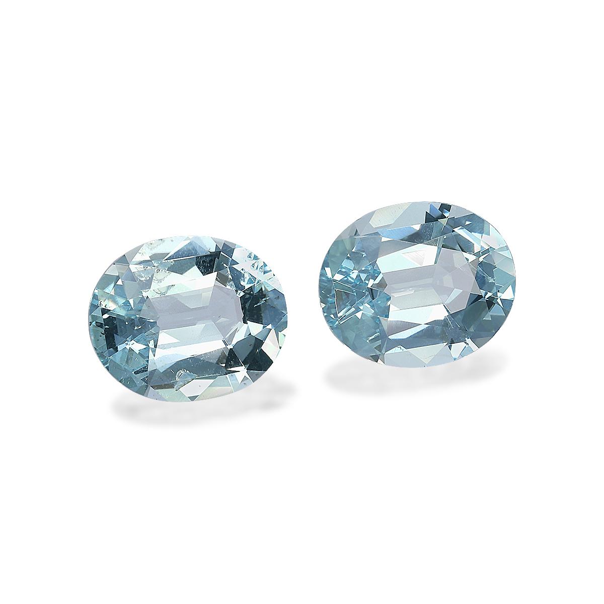 baby blue aquamarine, 8.03ct oval cut — view 3