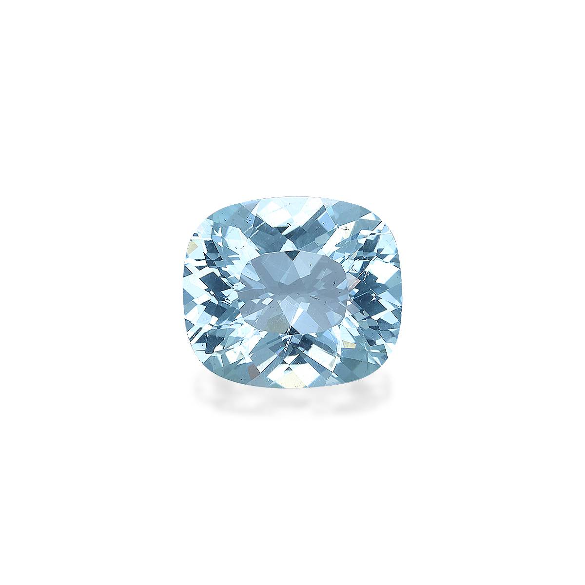 sky blue aquamarine, 7.59ct cushion cut — main view