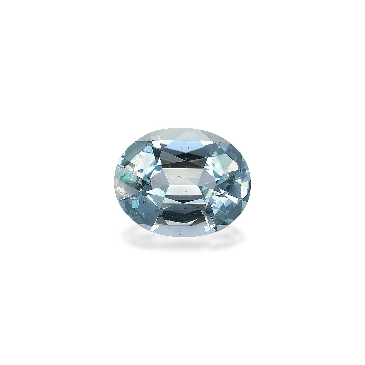 sky blue aquamarine, 4.44ct oval cut — main view