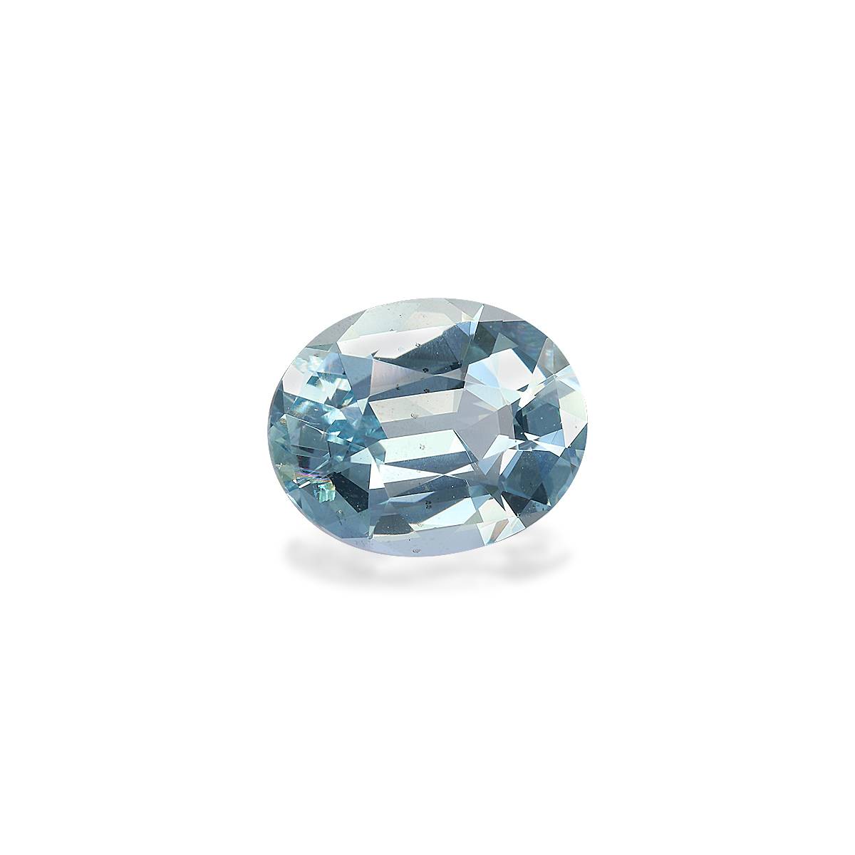 sky blue aquamarine, 4.44ct oval cut — view 3