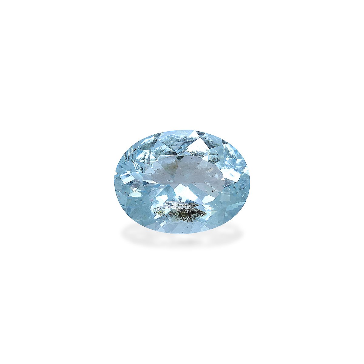 baby blue aquamarine, 6.23ct oval cut — main view