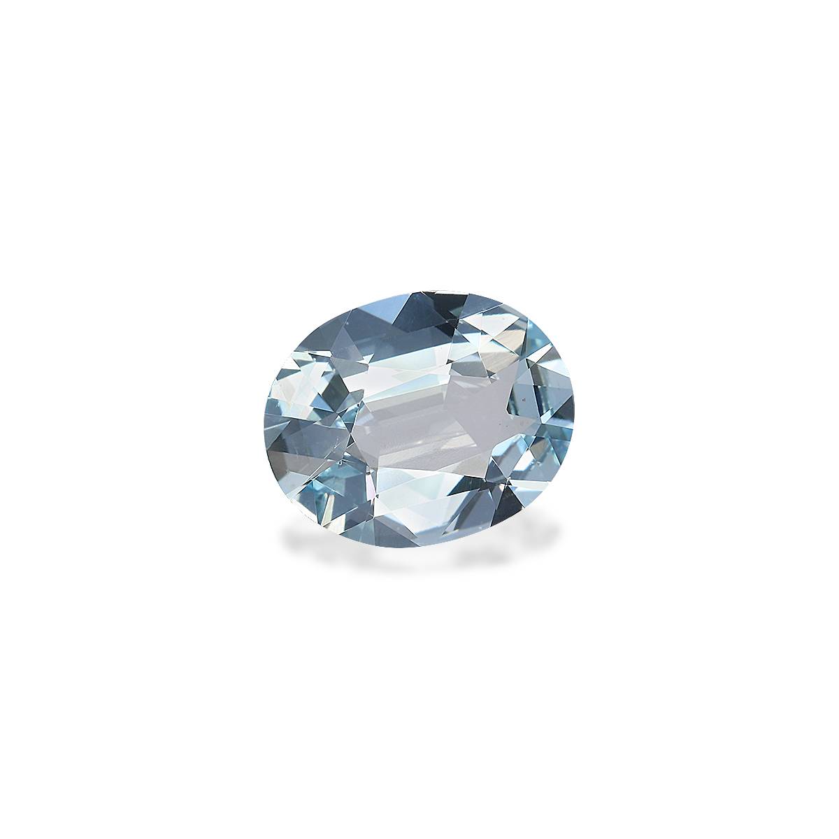 baby blue aquamarine, 2.26ct oval cut — view 3