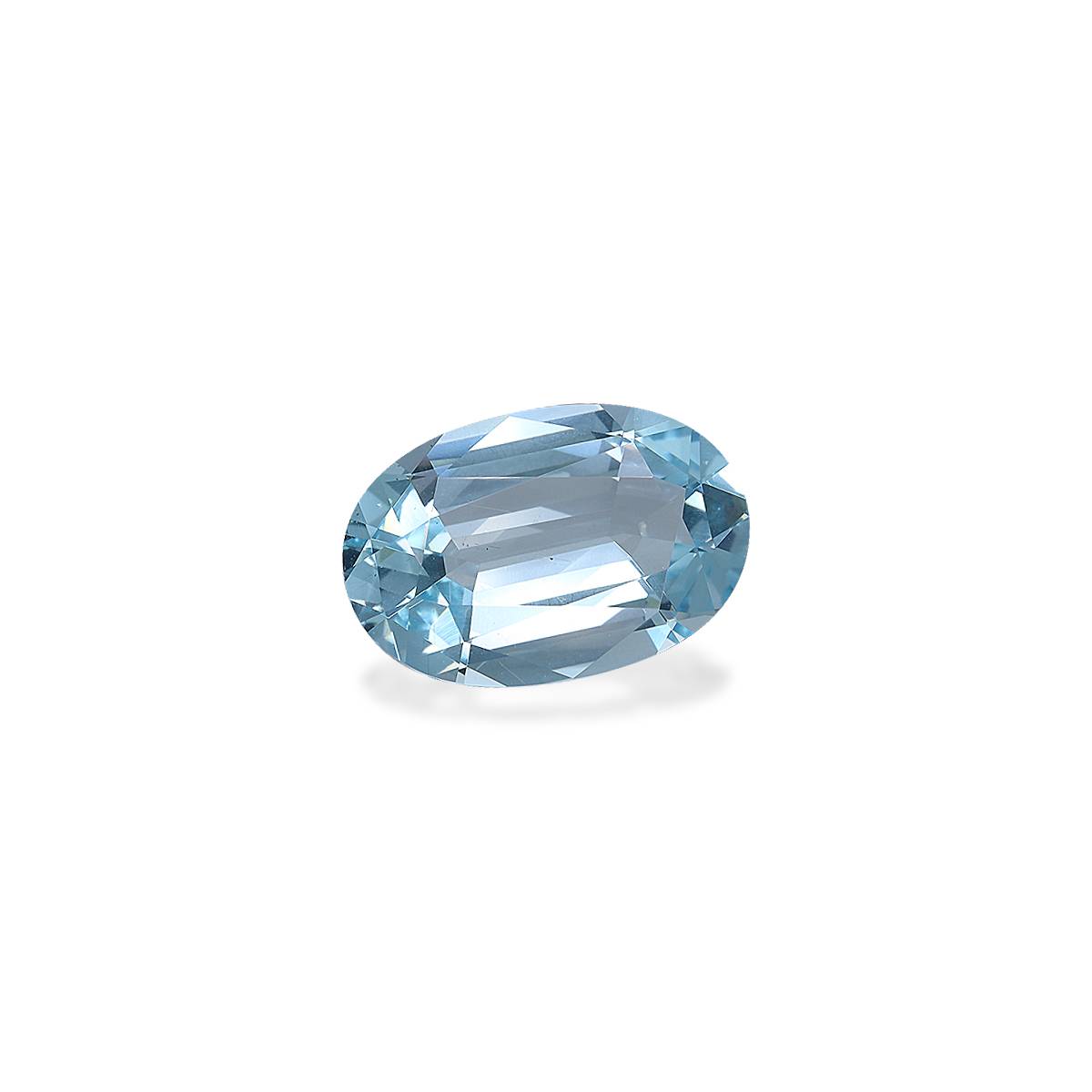baby blue aquamarine, 3.13ct oval cut — view 3