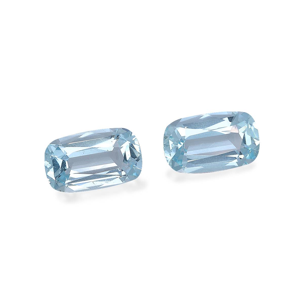 baby blue aquamarine, 5.88ct cushion cut — view 3