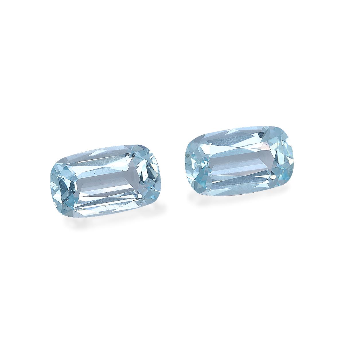 baby blue aquamarine, 5.88ct cushion cut — view 3