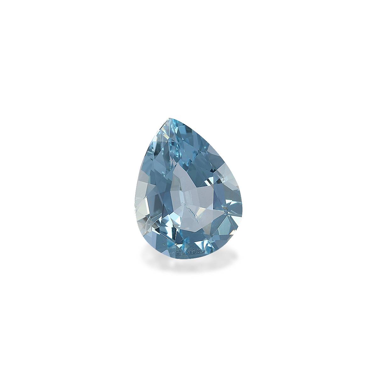 baby blue aquamarine, 3.95ct pear cut — view 3