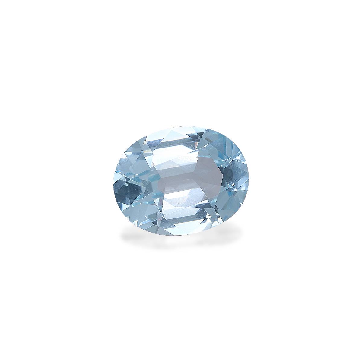 sky blue aquamarine, 2.65ct oval cut — view 3