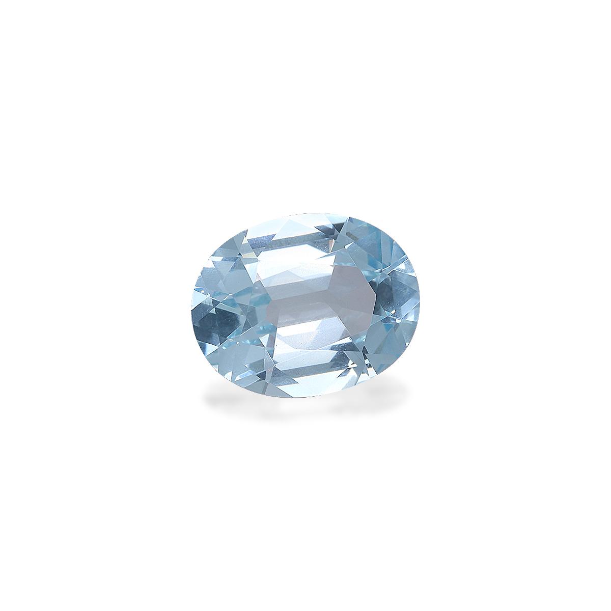 sky blue aquamarine, 2.65ct oval cut — view 3