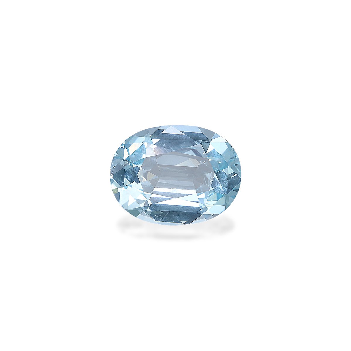 baby blue aquamarine, 4.46ct oval cut — main view