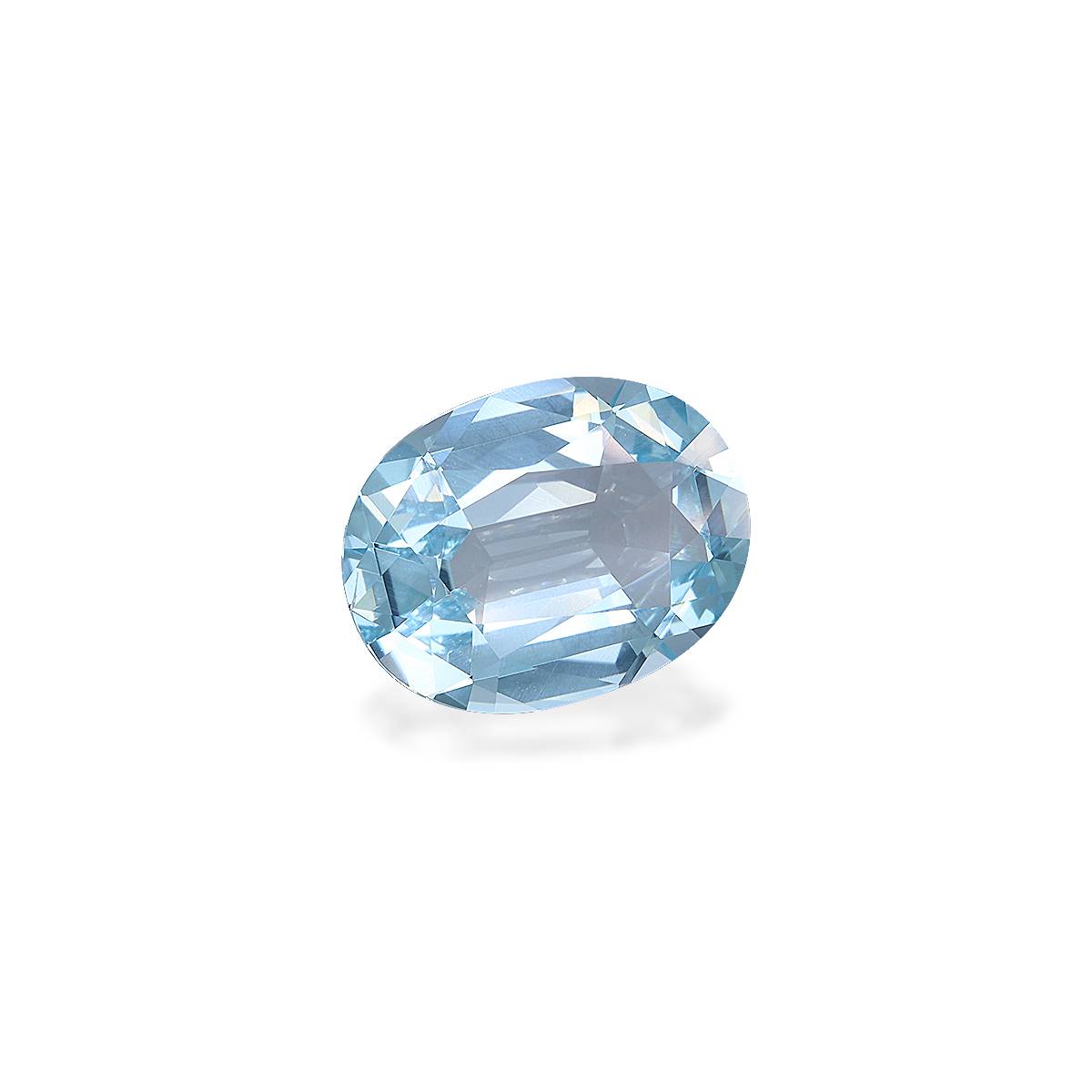 baby blue aquamarine, 4.46ct oval cut — view 3
