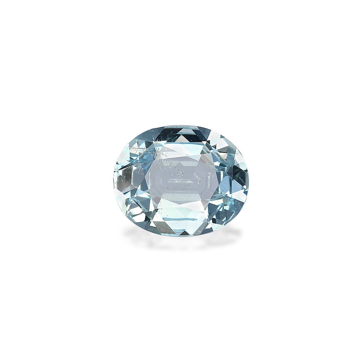 baby blue aquamarine, 3.35ct oval cut — main view