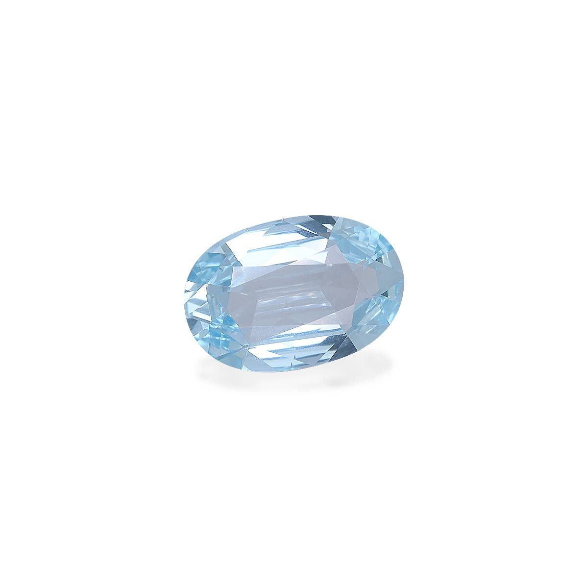 baby blue aquamarine, 2.64ct oval cut — view 3