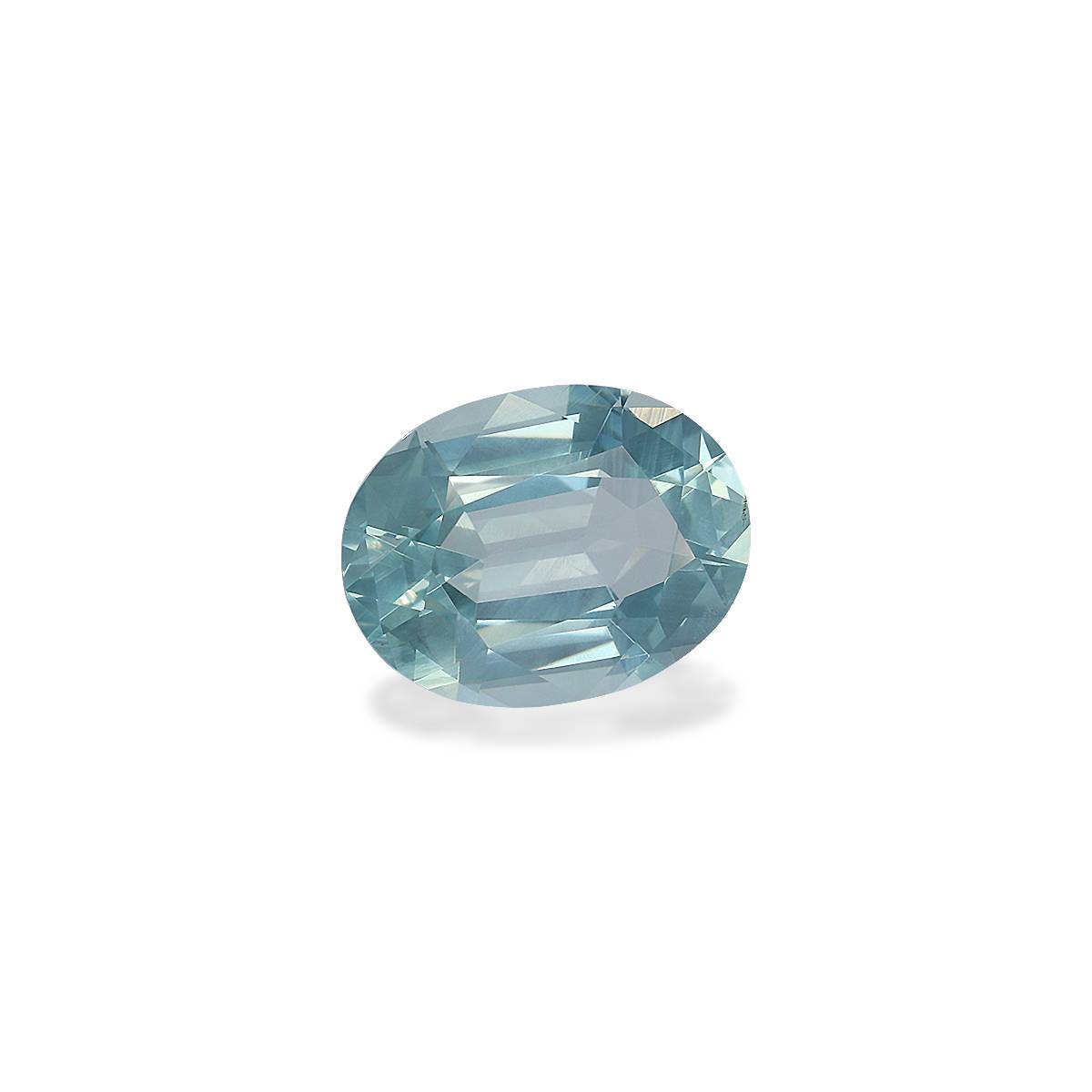 arctic blue aquamarine, 3.33ct oval cut — view 3