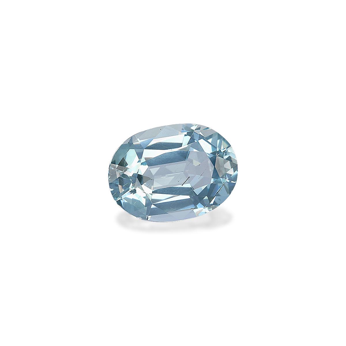 baby blue aquamarine, 2.94ct oval cut — view 3