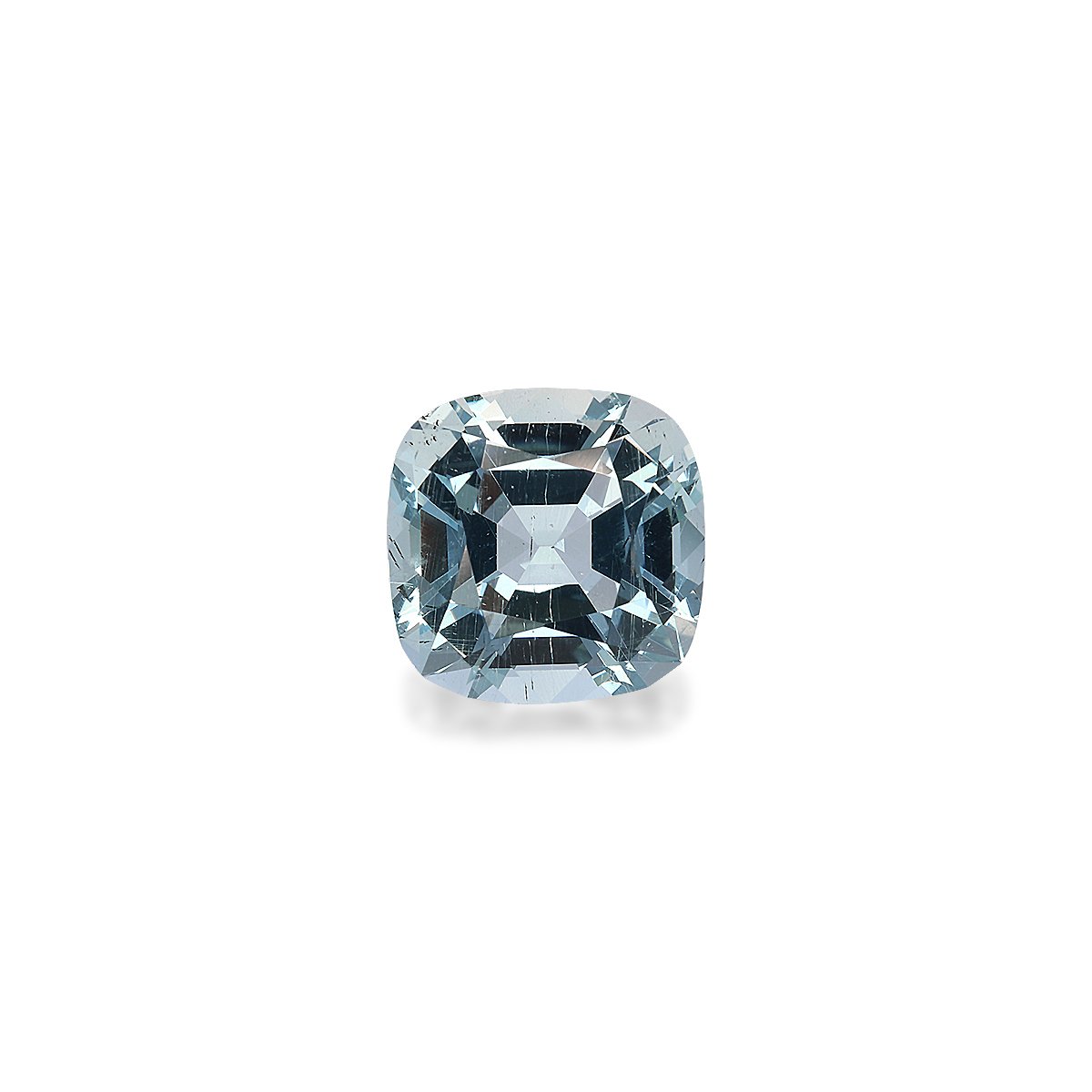 baby blue aquamarine, 3.65ct cushion cut — main view
