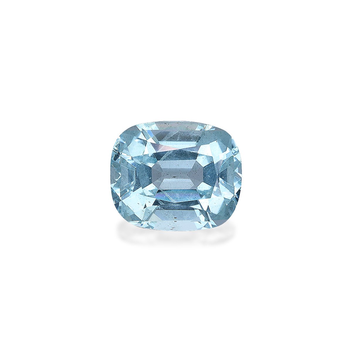 sky blue aquamarine, 4.43ct cushion cut — main view