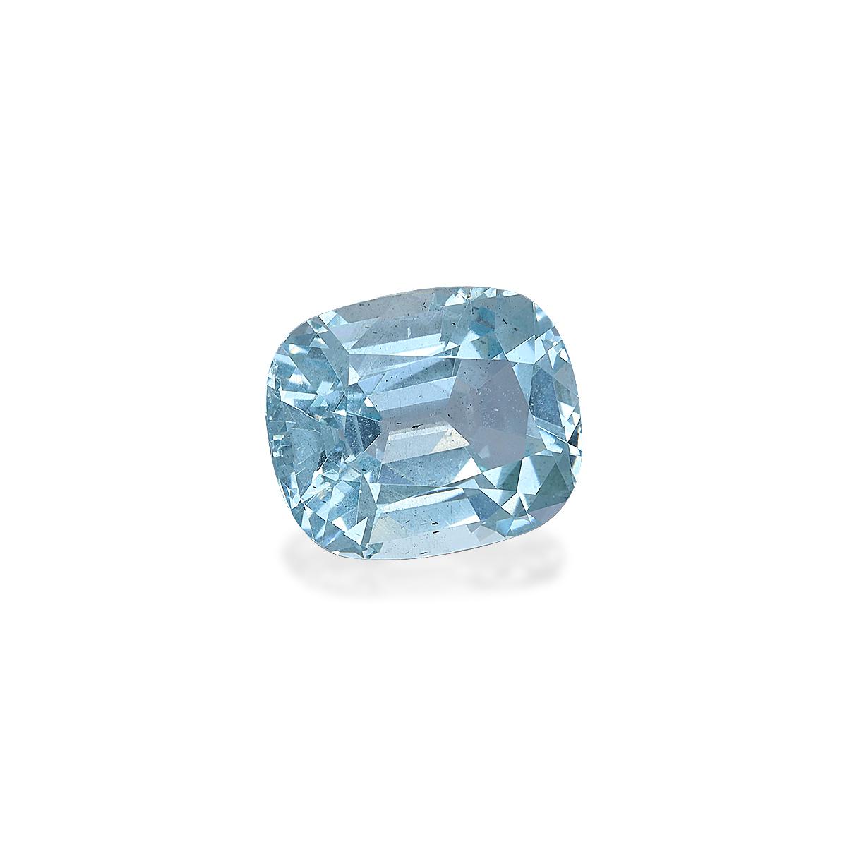 sky blue aquamarine, 4.43ct cushion cut — view 3