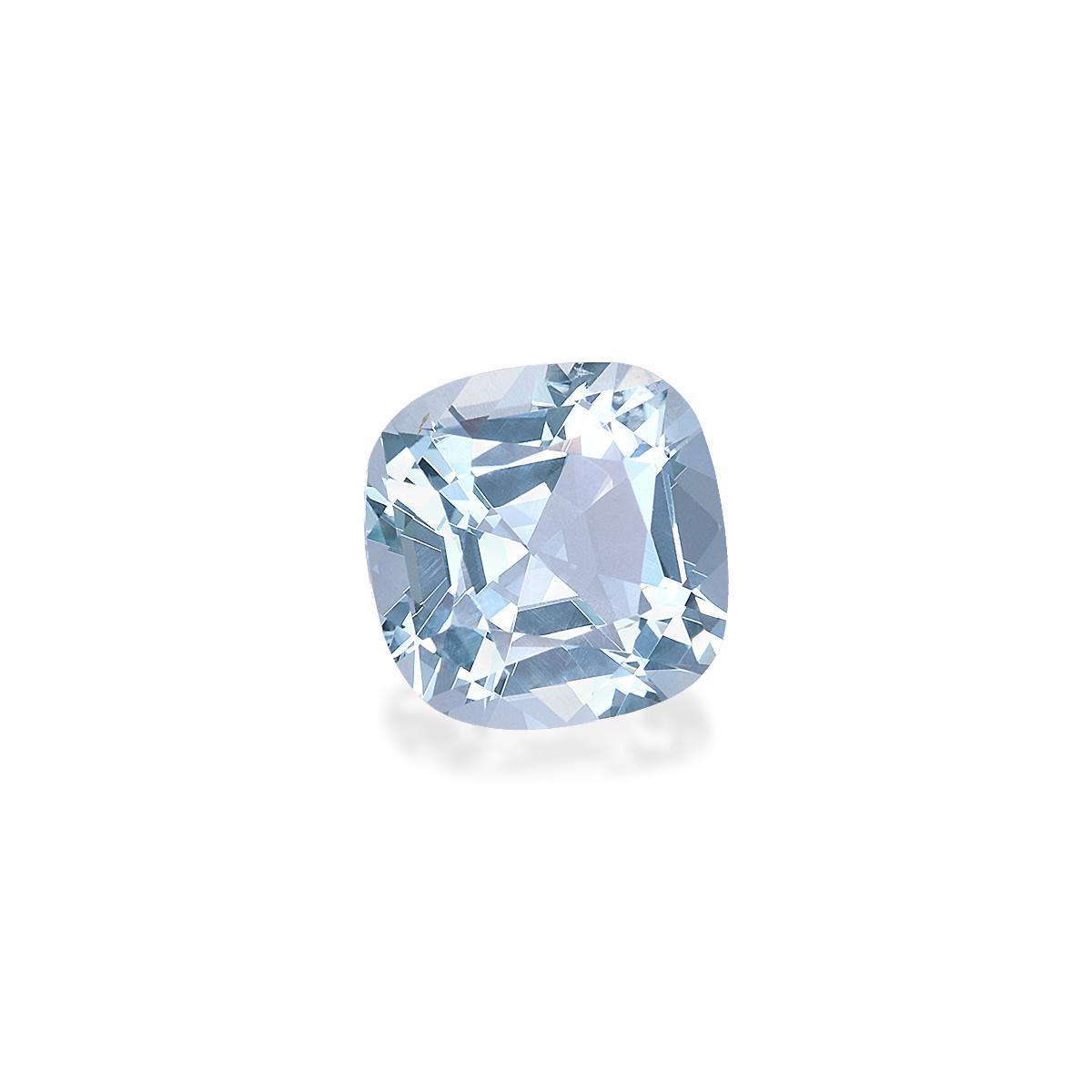 sky blue aquamarine, 2.96ct cushion cut — view 3