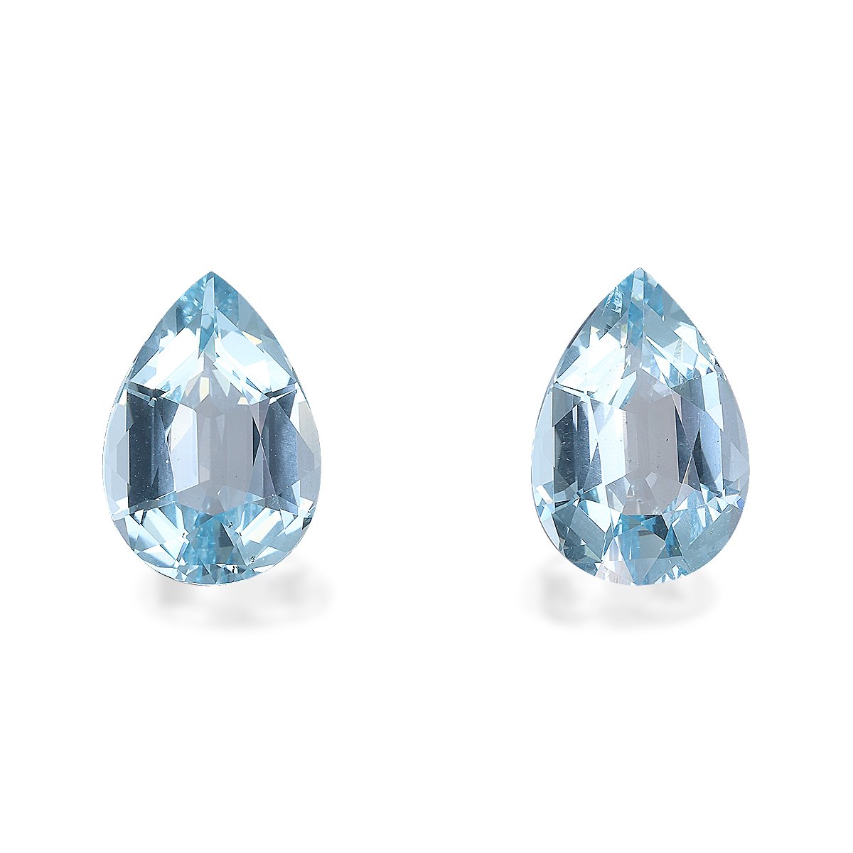 baby blue aquamarine, 7.76ct pear cut — main view