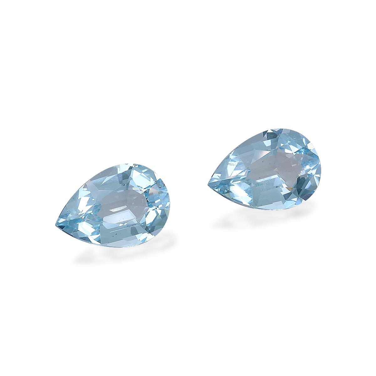 baby blue aquamarine, 7.76ct pear cut — view 3