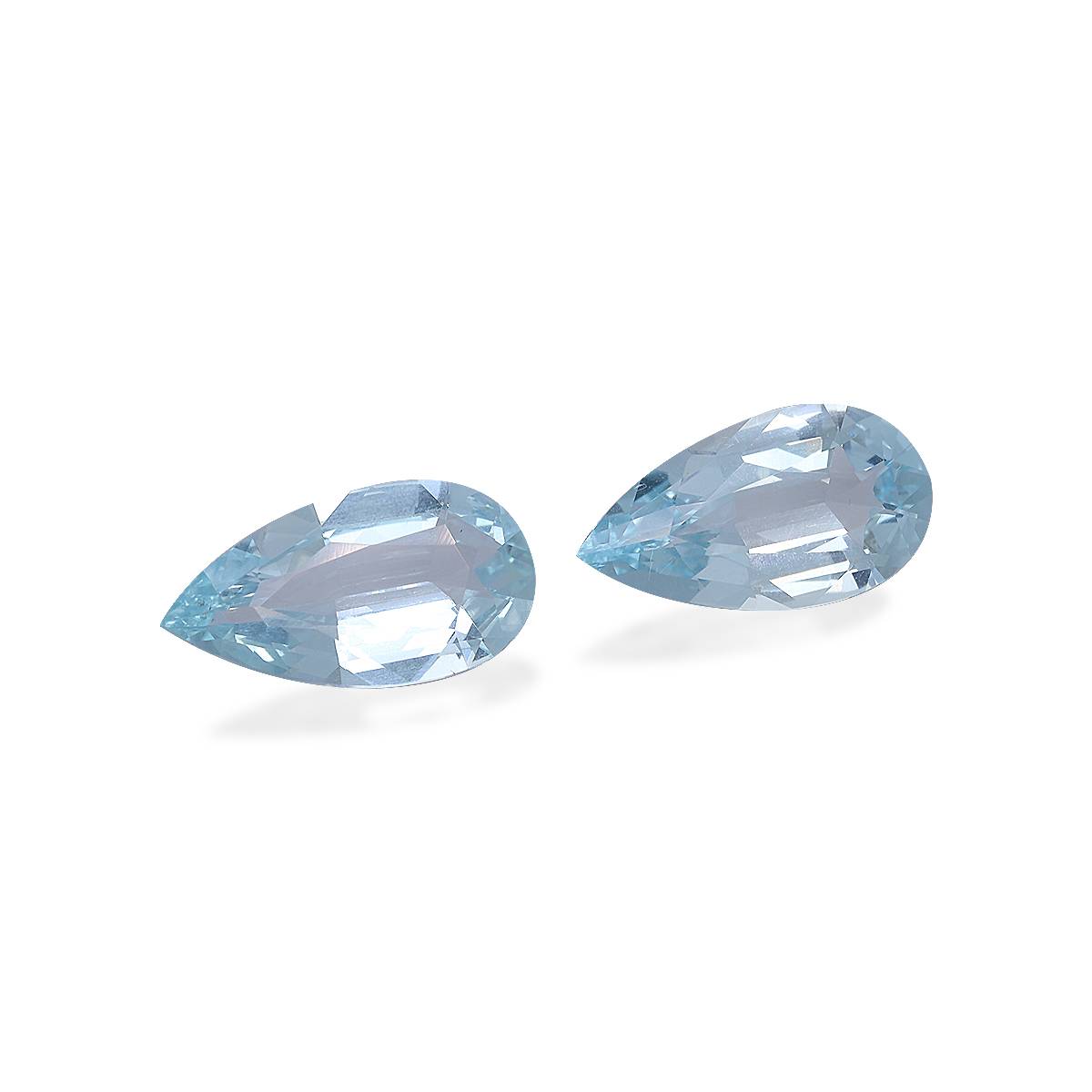 baby blue aquamarine, 3.62ct pear cut — view 3